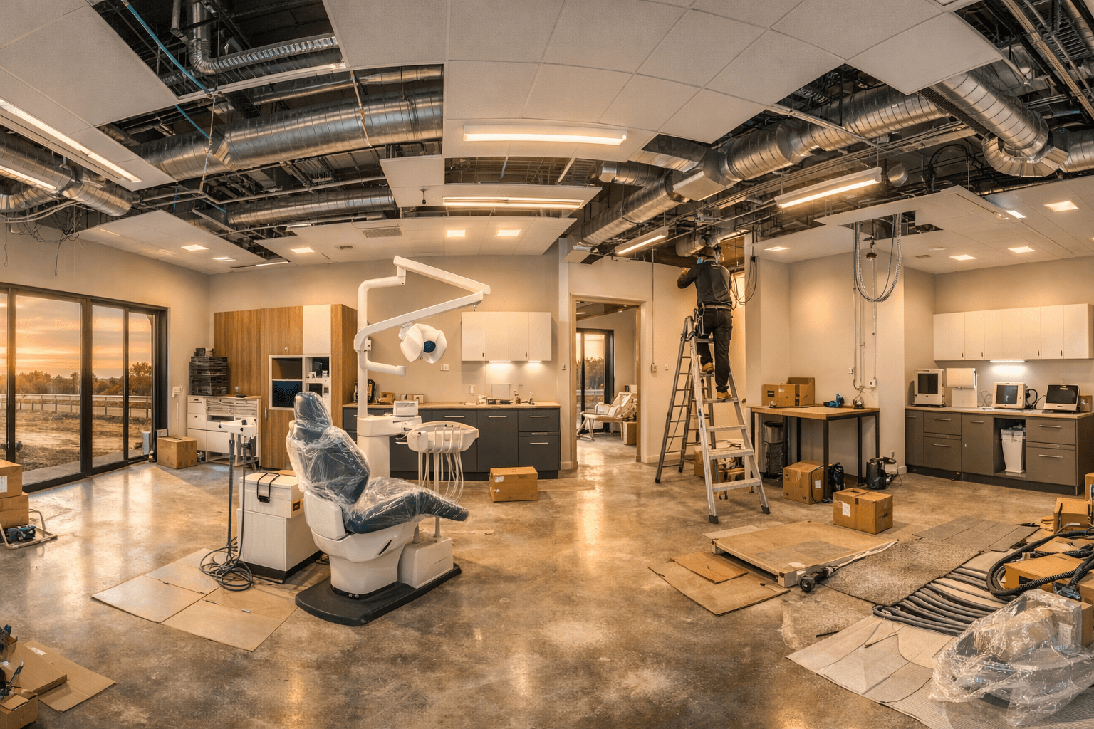 Installation des équipements techniques