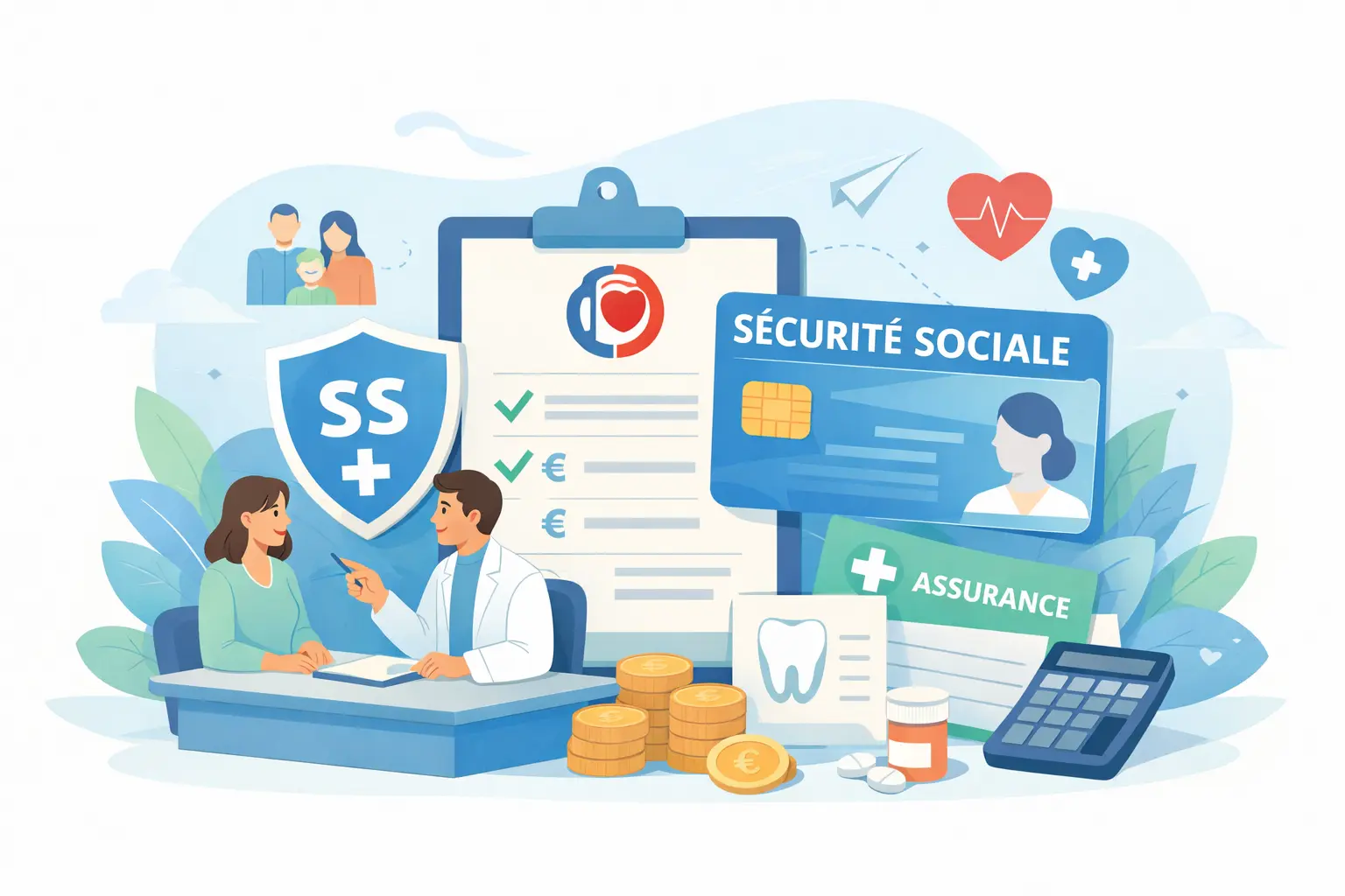Illustration Sécurité Sociale douce